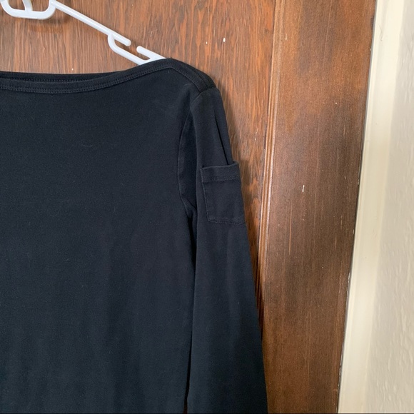 🖤✨Chaps: Boat Neck 3/4 sleeve with sleeve pocket top - Picture 4 of 8